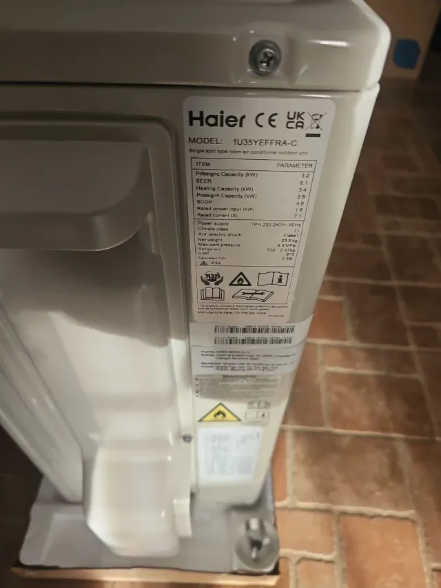 Haier Aire Acondicionado Unidad Interior/Exterior