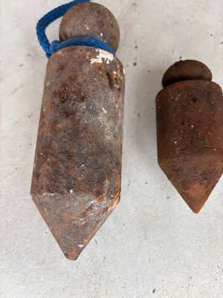 Plomadas de construcción vintage , grande y Medina