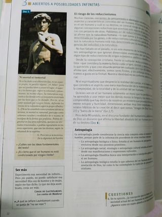 Libro Religión católica. 1° Bachillerato. SM.