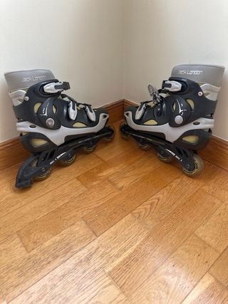 Patines en línea negros y grises talla 43
