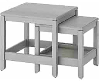 Mesas Nido Ikea Havsta Gris