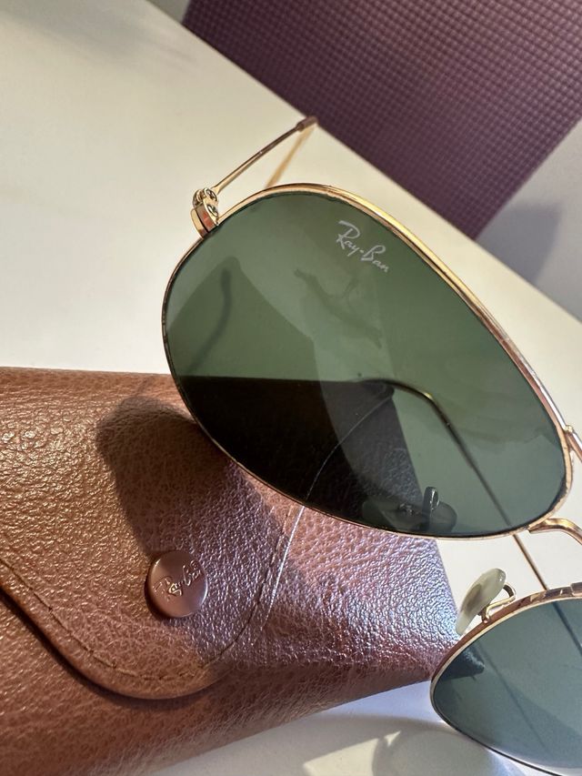 Gafas de sol Ray-Ban Aviator doradas