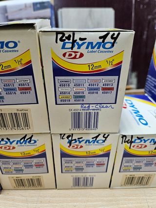 Cintas DYMO D1 12mm Varios Colores