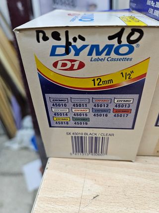 Cintas DYMO D1 12mm Varios Colores