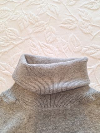 Blusa Zara Gola Alta Cinza