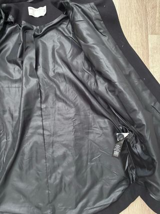 Chaqueta paño acolchada azul y verde militar