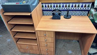 Mueble escritorio musica estudio estantería Hifi