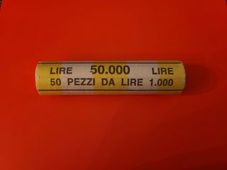 ROTOLO DI N. 50 MONETE DA LIRE 1.000 - BANKITALIA