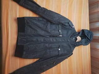 Chaqueta vaquera negra Talla L