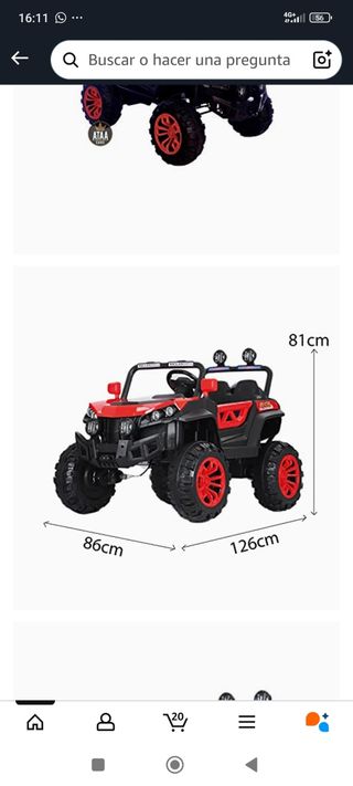 Buggy 4x4 con Mando a Distancia