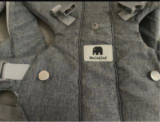 Mochila Porta Bebé Gris