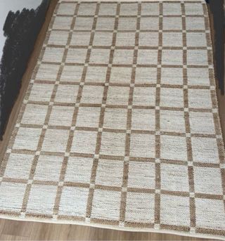 Alfombra Algodón y Yute Beige/Marrón