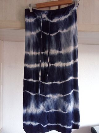 Falda larga tie-dye
