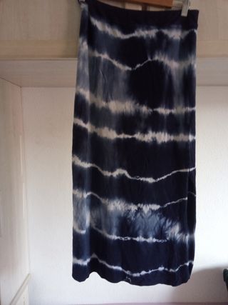 Falda larga tie-dye