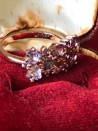 Conjunto Colgante con cadena Pendientes y Anillo 
