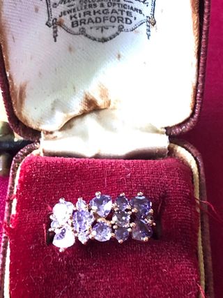 Conjunto Colgante con cadena Pendientes y Anillo 