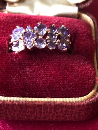 Conjunto Colgante con cadena Pendientes y Anillo 