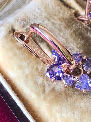 Conjunto Colgante con cadena Pendientes y Anillo 