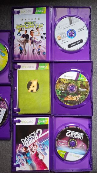 Pack 5 Juegos Xbox 360 Kinect