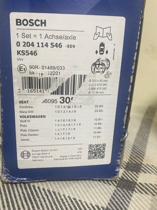 Kit Super Pro Bosch Tambor Frenos