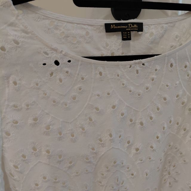 T-shirt bianca Massimo Dutti taglia M