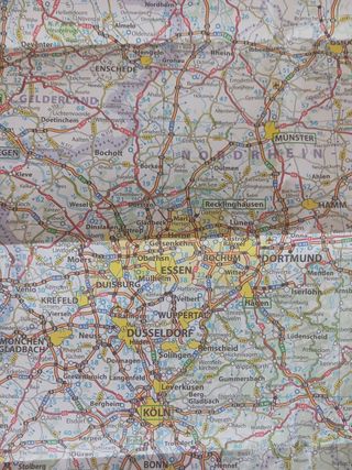 Mapa de Francia + Alemania. CARTE NATIONALE