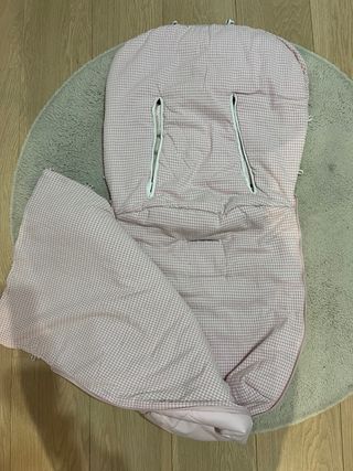 Saco para carrito bebé rosa