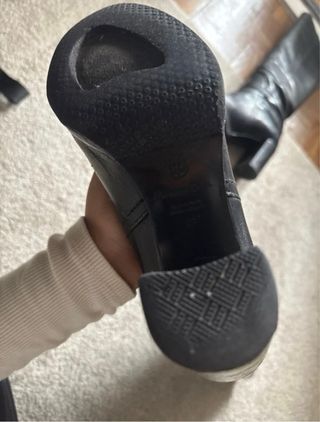 Botas altas piel negras Massimo Dutti