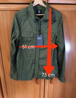 Camisa Brandit verde militar