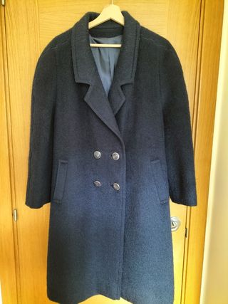 Abrigo vintage azul marino