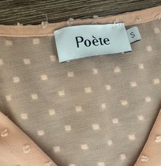 Vestido Poete rosa con lunares
