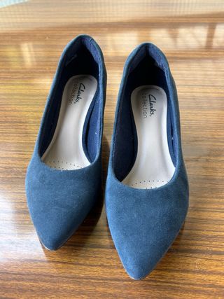 Zapatos Clarks Mujer Invierno Azul