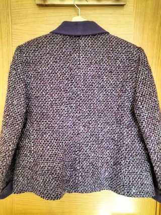 Chaqueta de lana vintage con estampado