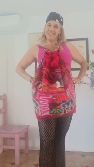 Bolso de lana artesanal multicolor