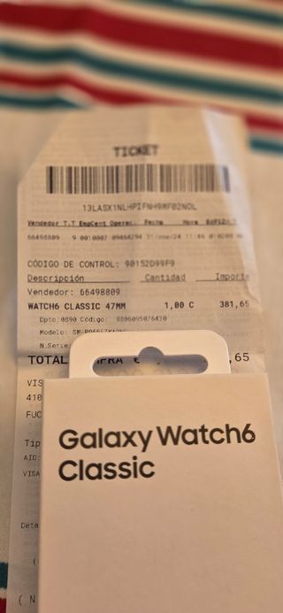 Samsung Galaxy Watch 6 Classic Negro/Plata