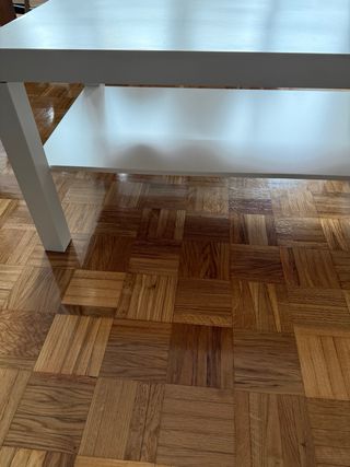 Mesa baja IKEA madera y metal