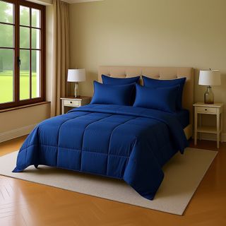 Edredón Nórdico Azul + Juego Sábanas 29€