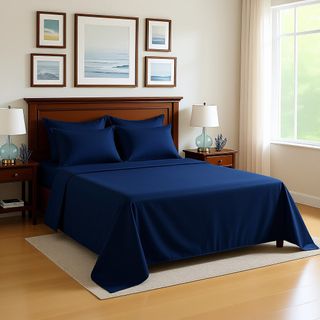 Edredón Nórdico Azul + Juego Sábanas 29€