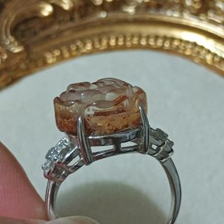 Anillo Cuarzo Fantasma Natural