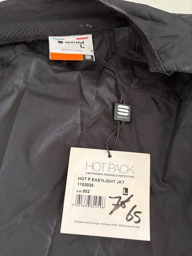 Cortavientos ligeroSportful Negro.