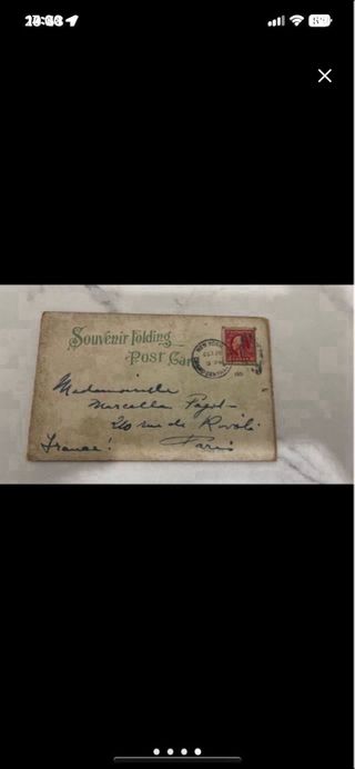Postal antigua EEUU 1915