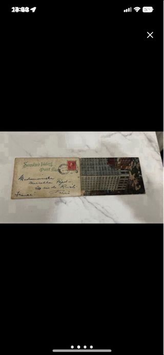 Postal antigua EEUU 1915