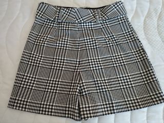 Falda pantalón Stradivarius cuadros XS