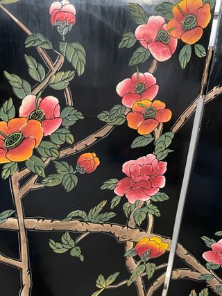 Biombo oriental antiguo restaurado