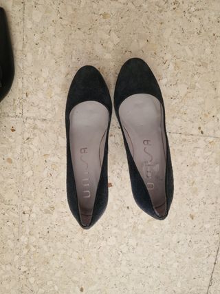 Zapatos planos Unisa azul oscuro 