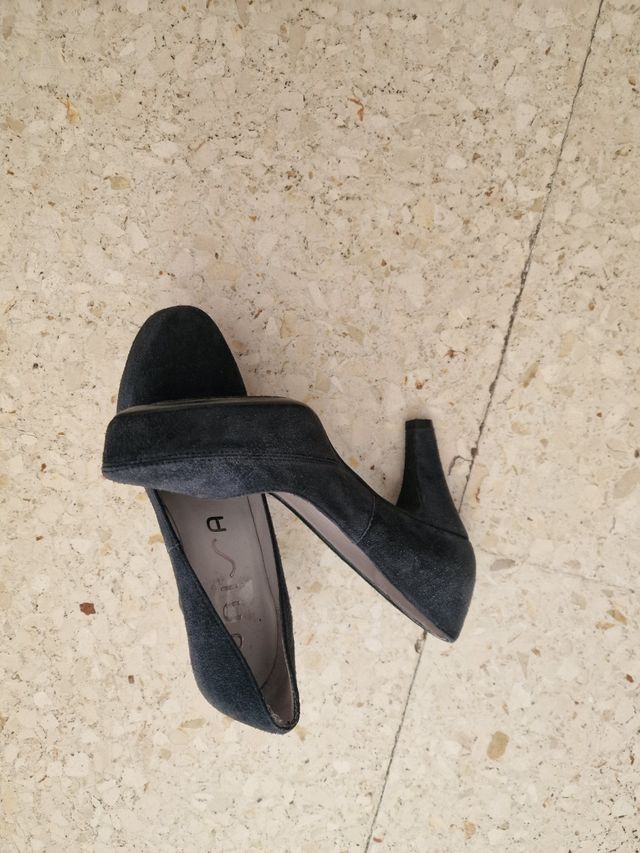 Zapatos planos Unisa azul oscuro