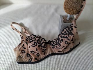 Sujetador Lise Charmel 95C/80C Beige Encaje