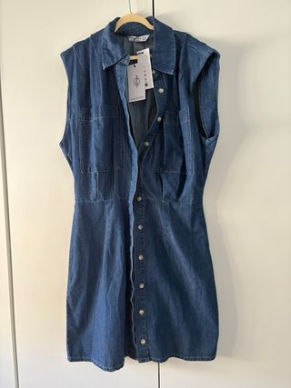 Stradivarius Vestido Vaquero Etiqueta Nuevo