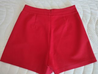 Falda pantalón roja Stradivarius Talla S