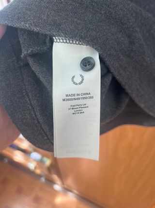 Polo Fred Perry gris oscuro 